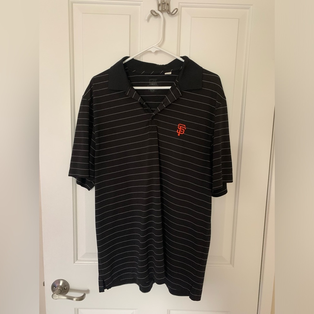 San Francisco Giants Men’s Polo Black Orange Cutter & Buck Large